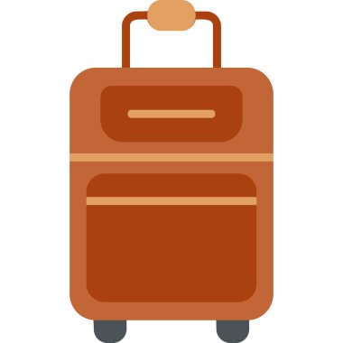 Bavul web simgesi, vektör çizim