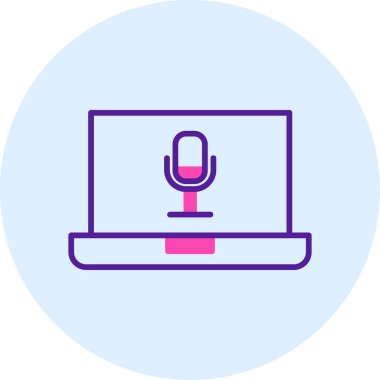 dizüstü bilgisayar simgesi, vektör illüstrasyonu basit tasarım