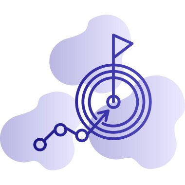 goal icon, vector illustration simple design