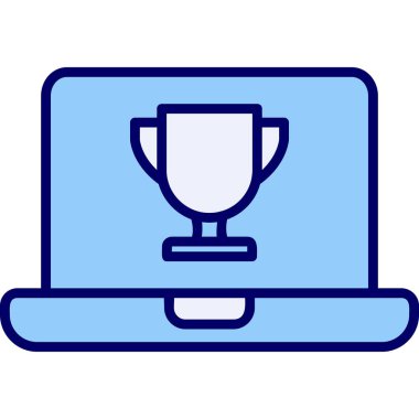 dizüstü bilgisayar simgesi, vektör illüstrasyonu basit tasarım