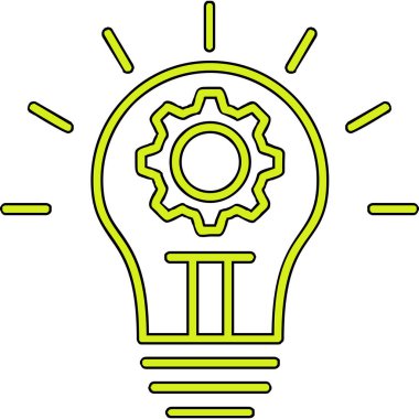 İnovasyon web simgesi basit illüstrasyon 