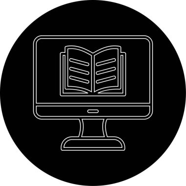 Özel ders. Web simgesi basit illüstrasyon