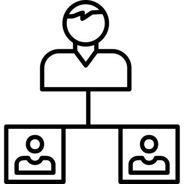 İş simgesi vektör illüstrasyonu. İş Yönetimi kavramı