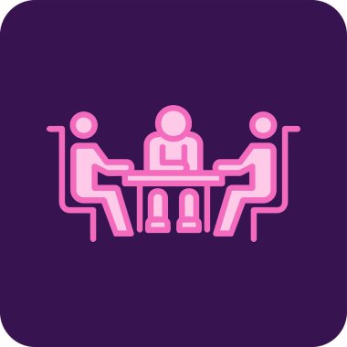 toplantı web simgesi vektör illüstrasyonu 