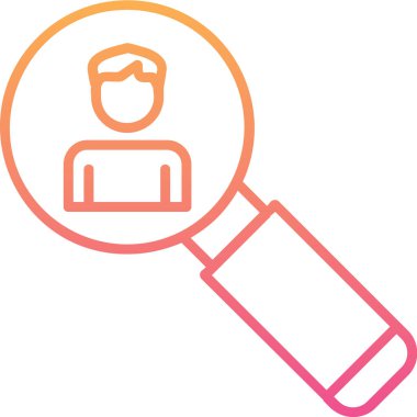 Asker Adayı Web simgesi vektör illüstrasyonu