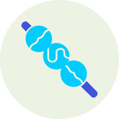 Dango web simgesi. Japon dango tatlıları vektör illüstrasyonu