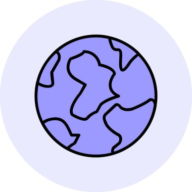 Toprak. Web simgesi vektör illüstrasyonu 