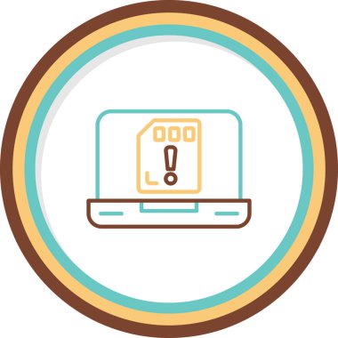 uyarı simgesi vektör illüstrasyonu