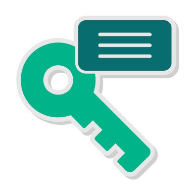 Anahtar kelime web simgesi. vektör illüstrasyonu