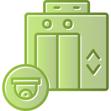 CcTV web simgesi basit illüstrasyon 