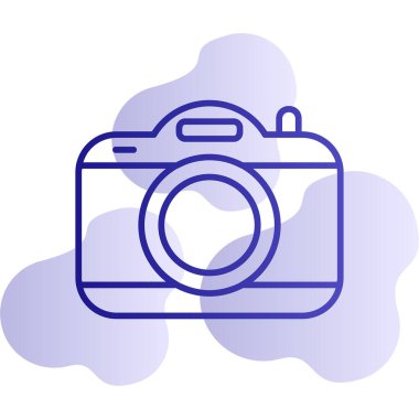 kamera simgesi, vektör illüstrasyonu basit tasarım