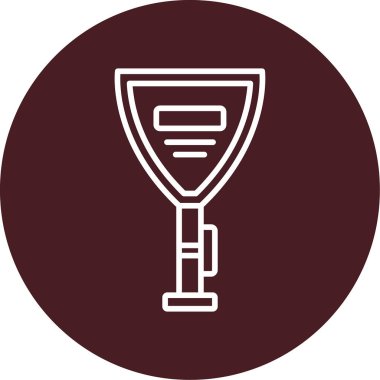 Beverly Hills tabelası. Web simgesi vektör illüstrasyonu