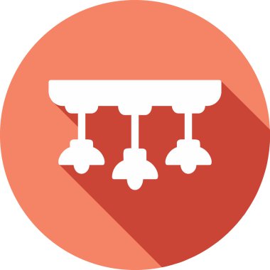 Asılı Lambalar simgesinin vektör illüstrasyonu           