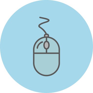 Fare tıklama simgesi. Basit resimleme