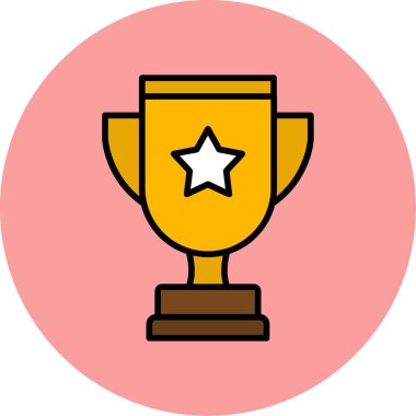 ödül web simgesi basit illüstrasyon