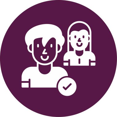 İş Arkadaşları simgesinin vektör illüstrasyonu