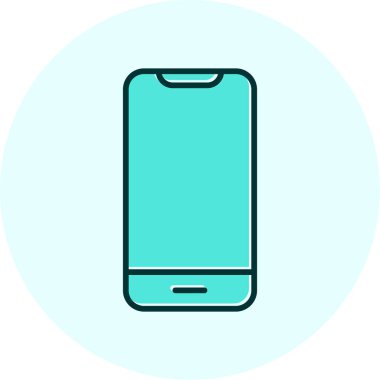 Akıllı telefon. Web simgesi basit illüstrasyon 