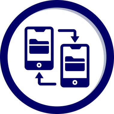 vector illustration of File Transfer modern icon            