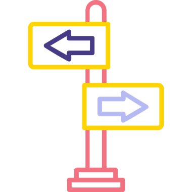 yönler web simgesi basit tasarım 