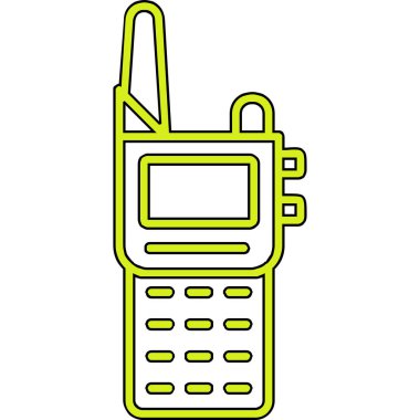 Walkie talkie simgesinin vektör çizimi