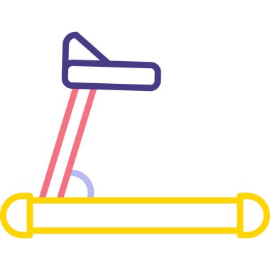 koşu bandı web simgesi, vektör çizim 