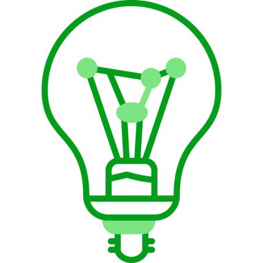 Ampul. Web simgesi basit illüstrasyon