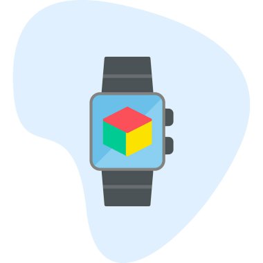 smartwatch simgesi, vektör illüstrasyonu 