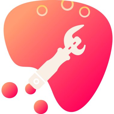 Açıcı simgesi vektör illüstrasyonu