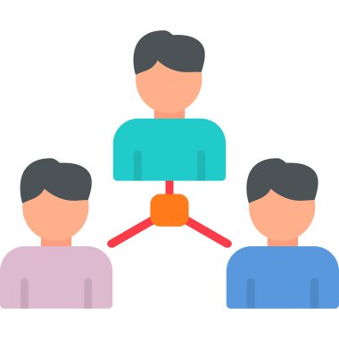 Sosyoloji simgesinin vektör illüstrasyonu 