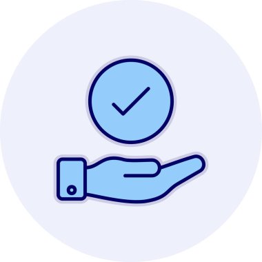 Yapılan İş simgesinin vektör illüstrasyonu