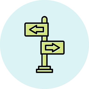 yönler web simgesi basit tasarım 