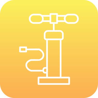 Hava pompası. Web simgesi basit illüstrasyon         