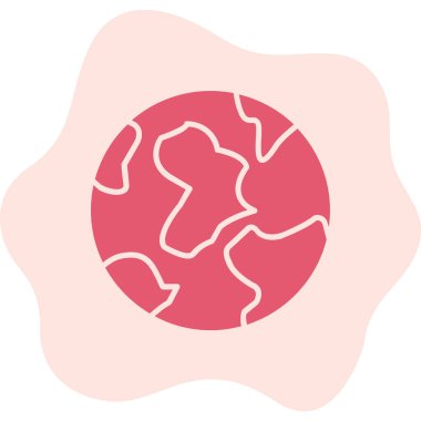 Toprak. Web simgesi vektör illüstrasyonu 