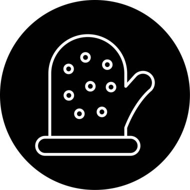 Bebek eldiveni. Web simgesi vektör illüstrasyonu