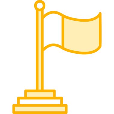 Bayrak. Web simgesi basit tasarım 