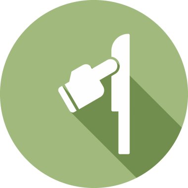 Keskin Nesne simgesi, basit vektör illüstrasyonu 