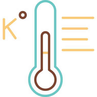 Sıcaklık. Web simgesi basit illüstrasyon