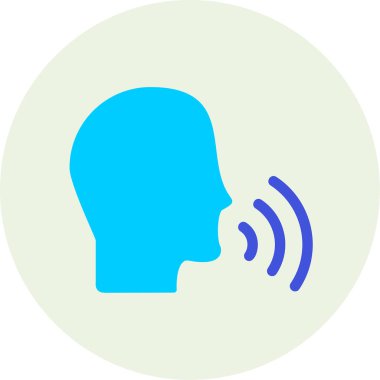 Konuşan Web simgesi vektör illüstrasyonu