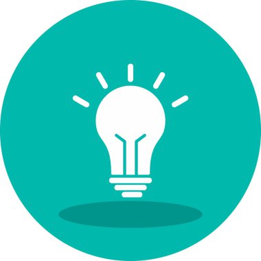 Fikir simgesinin vektör illüstrasyonu 