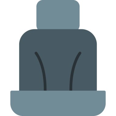 Güvenli araç koltuğu ikonu. Vektör. 