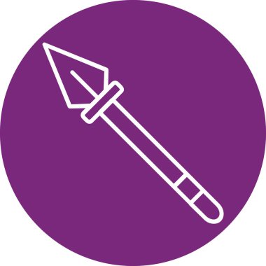 Mızrak simgesi vektör illüstrasyonu