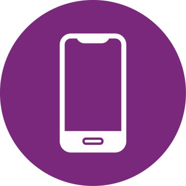 Akıllı telefon. Web simgesi basit illüstrasyon 