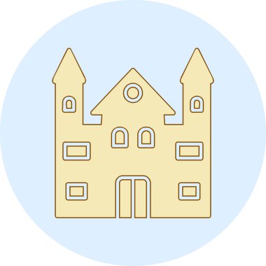 Castle vektör resimleme tasarımı