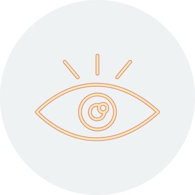 Göz. Web simgesi basit illüstrasyon 