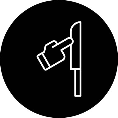 Keskin Nesne simgesi, basit vektör illüstrasyonu 