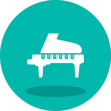 Büyük piyano. Web simgesi basit illüstrasyon