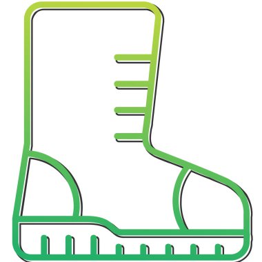 Ayakkabı simgesinin vektör illüstrasyonu