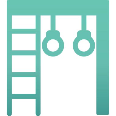 Spor Salonu Çubukları web simgesi, vektör illüstrasyonu 