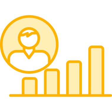 Kariyer Tanıtımı web simgesi vektör illüstrasyonu