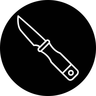 bıçak simgesi vektör illüstrasyonu